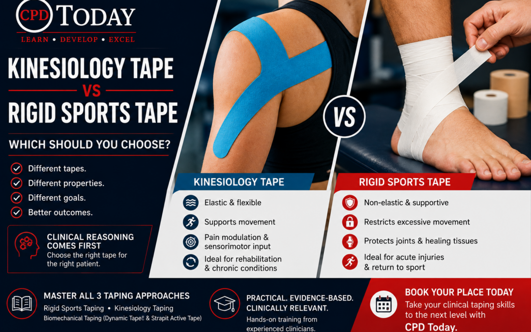 Kinesiology Taping vs Rigid Sports Taping: What’s the Difference?